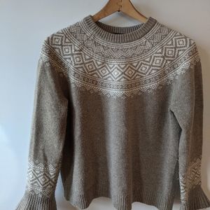 J. Crew Merino Wool Bell sleeve Sweater